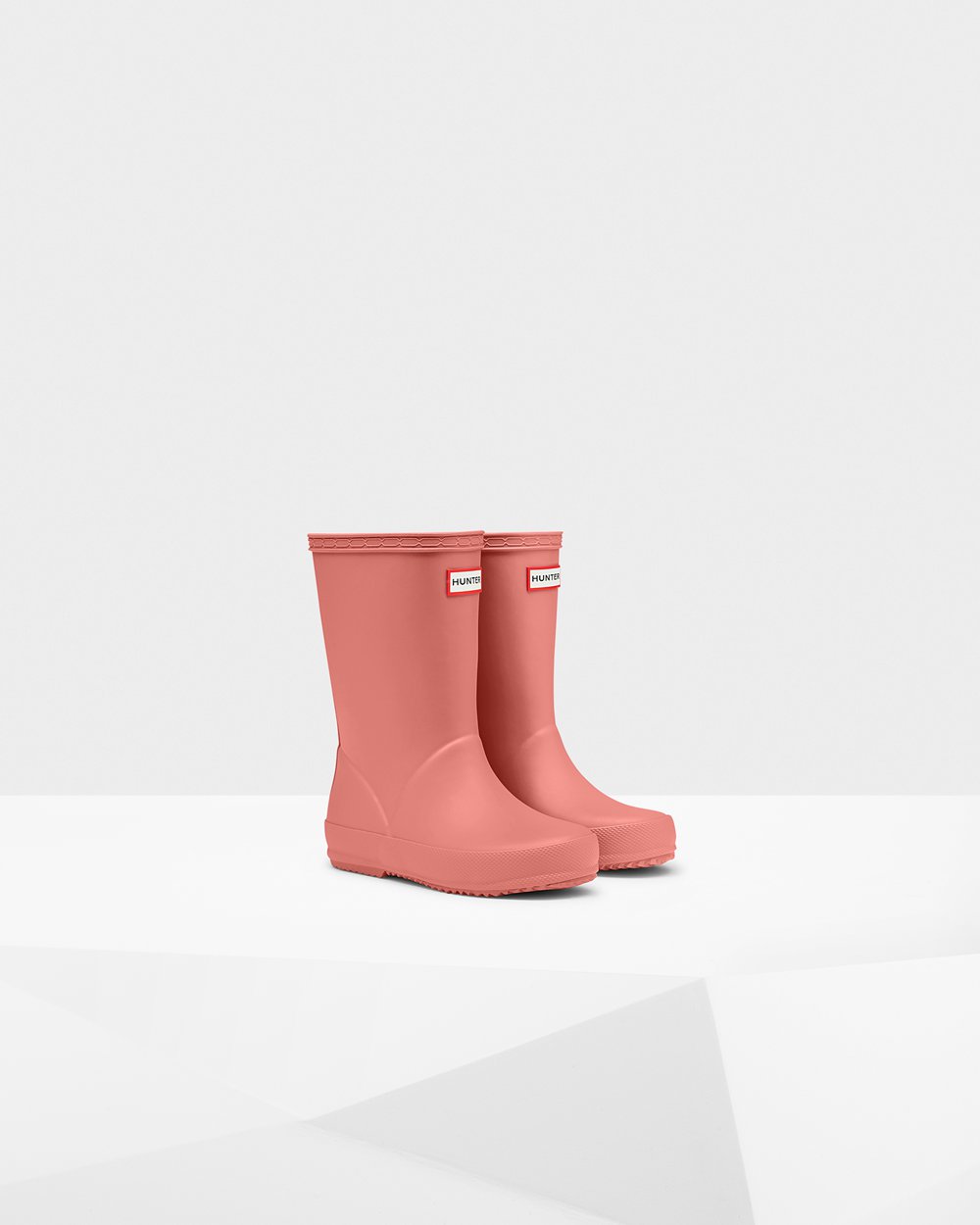 Hunter Original First Classic Rain Boots - Outlet Kids Pink - YQLTWG584